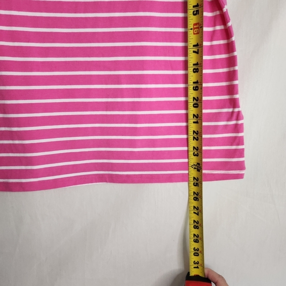 Rafaella Pink and White Striped Top Size S NWT. - Picture 5 of 6